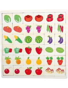 Puzzle de Memoria Frutas y...