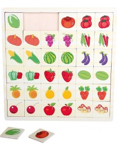Puzzle de Memoria Frutas y... 2